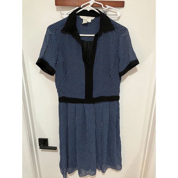 Max Studio Women's A-Line Dress, Blue Multi, Large - Picture 1 of 3